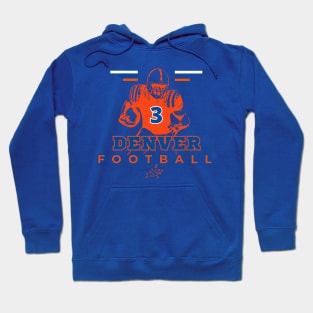 Denver Football Vintage Style Hoodie